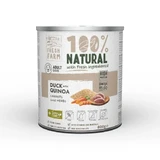 FRESH FARM Coarse, XS-XL, Утка и киноа, консервированный беззерновой влажный корм для собак, (паштет), 800 г