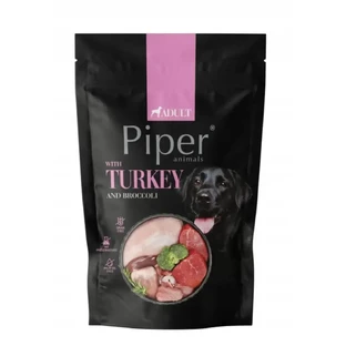 PIPER Animals, XS-XL, індичка та броколі, вологий корм для собак у пакетиках, беззерновий, (в аспіді), 500г