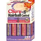 INABA Churu Churu Varieties Control Hairballs, курка та тунець, беззернові ласощі для котів, контроль ковтунів, (пюре), 280г