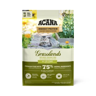 ACANA Highest Protein Grasslands, Утка и Курица, беззерновой сухой корм для кошек, 4,5 кг