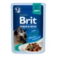 Влажный корм для кошек BRIT Premium by Nature Delicate File, говядина, саше, (в соусе), 85 г