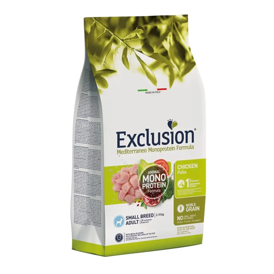 ЭКСКЛЮЗИВ Mediterraneo Mediterraneo Monoprotein Formula Small Breed, XS-S, Chicken, однобелковый сухой корм для собак, 2 кг: цены и характеристики