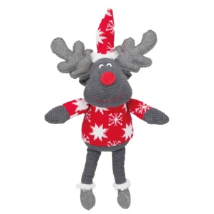 TRIXIE Christmas Xmas Ren, плюшеві іграшкові собаки, M-XL, текстиль, зі звуком, фізична активність, різні кольори, 42 см