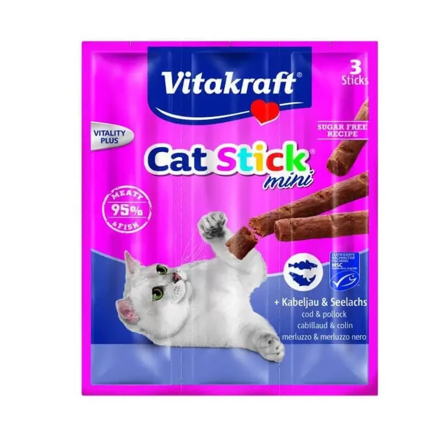 Vitakraft Палочки для кошек Треска и Хек, 18 г: цены и характеристики