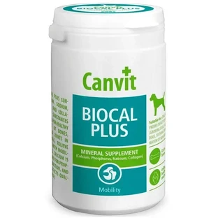 CANVIT Biocal Plus, XS-S, добавка для суглобів, кісткова система собак, пляшка, 1000г
