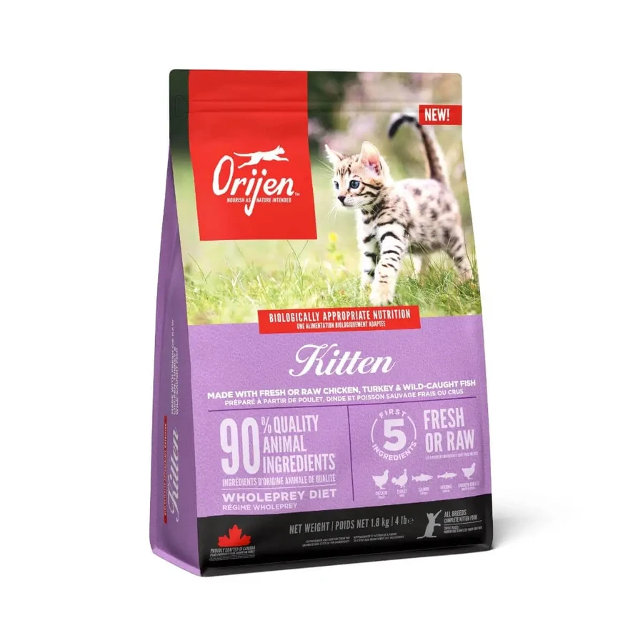 ORIJEN Kitten, сухий беззерновий корм для котів, 1,8 кг: ціни та характеристики