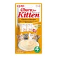 INABA Churu Kitten, Курка, пакетик, тюбик, беззернове заохочувальне ласощі для котів молодшого віку, (пюре), 56г