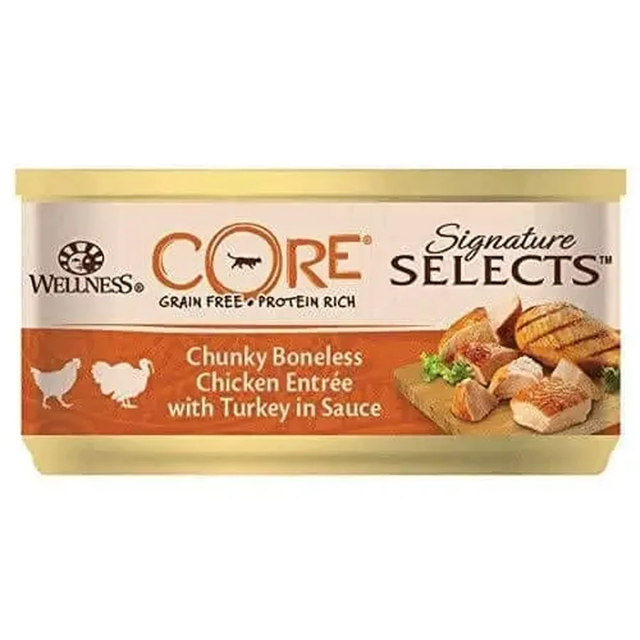 Wellness Core Signature Select Wellness Core Signature Select Вологий корм з куркою та курячою печінкою, в соусі, 79 г: ціни та характеристики
