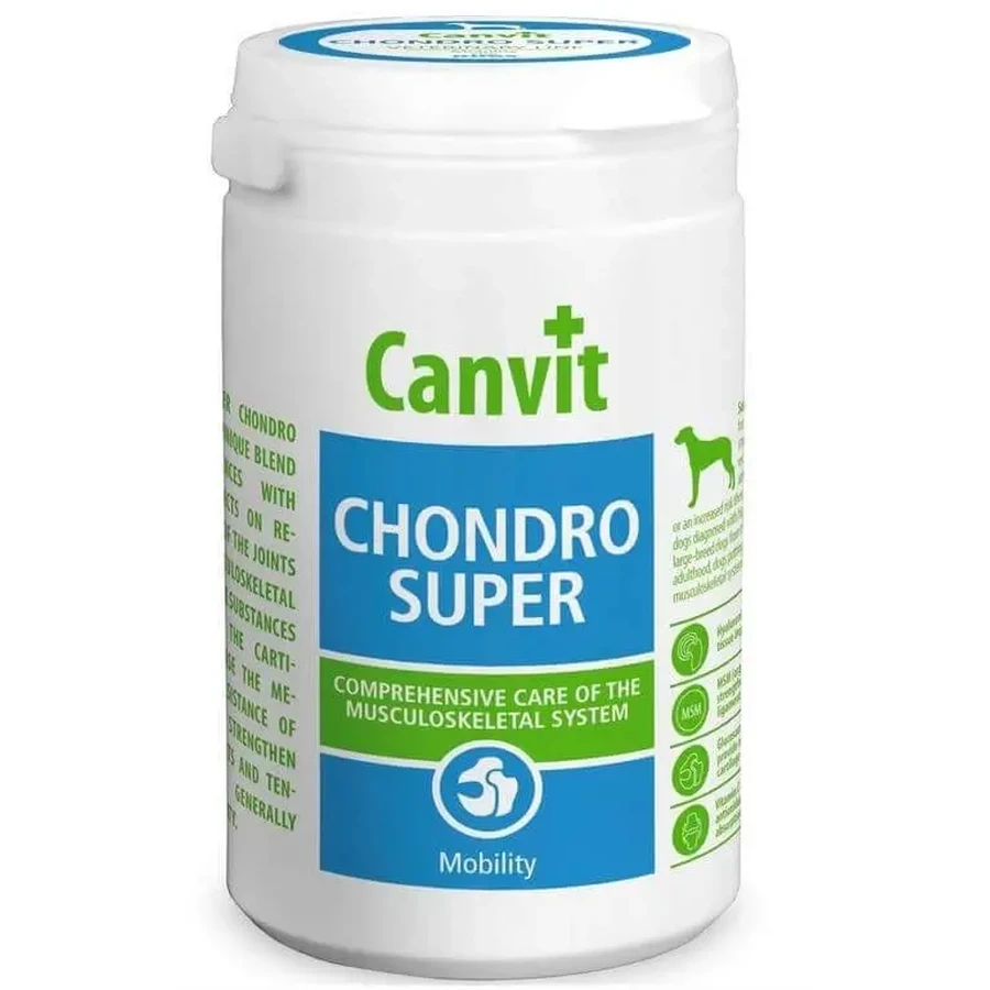 CANVIT Chondro Super, XS-S, добавка для системи суглобів для собак, пляшка, 500г: ціни та характеристики