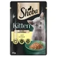 SHEBA Kitten, Курка, вологий корм у пакетиках для котів молодшого віку (в соусі), 85г