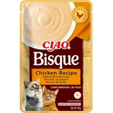 INABA Ciao Bisque, Курка, вологий корм у пакетиках, без зернових, коти, (пюре), 40г