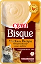 INABA Ciao Bisque, Курка, вологий корм у пакетиках, без зернових, коти, (пюре), 40г