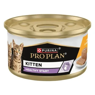PURINA Pro Plan Healthy Start Healthy Start Kitten, Chicken, консервированный влажный корм для кошек младших возрастов, (паштет), 85 г