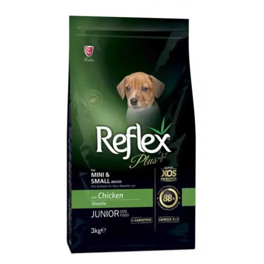 REFLEX Plus Junior Small Breed, XS-S, курятина, сухий корм для собак малих порід, 3 кг: ціни та характеристики