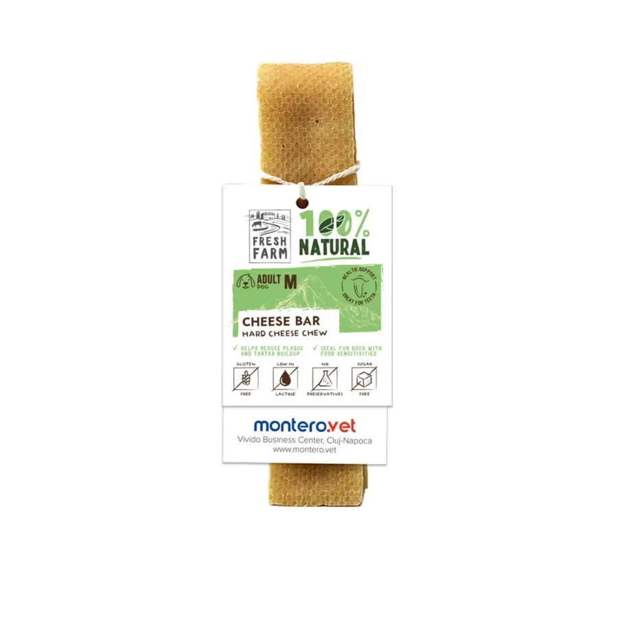 FRESH FARM Сирні батончики для собак середніх порід, M, Сир, беззернові ласощі для собак, 70г: ціни та характеристики