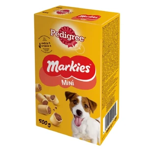 PEDIGREE Markies Minis, ласощі для собак, печиво, зі смаком кісткового мозку, 500г