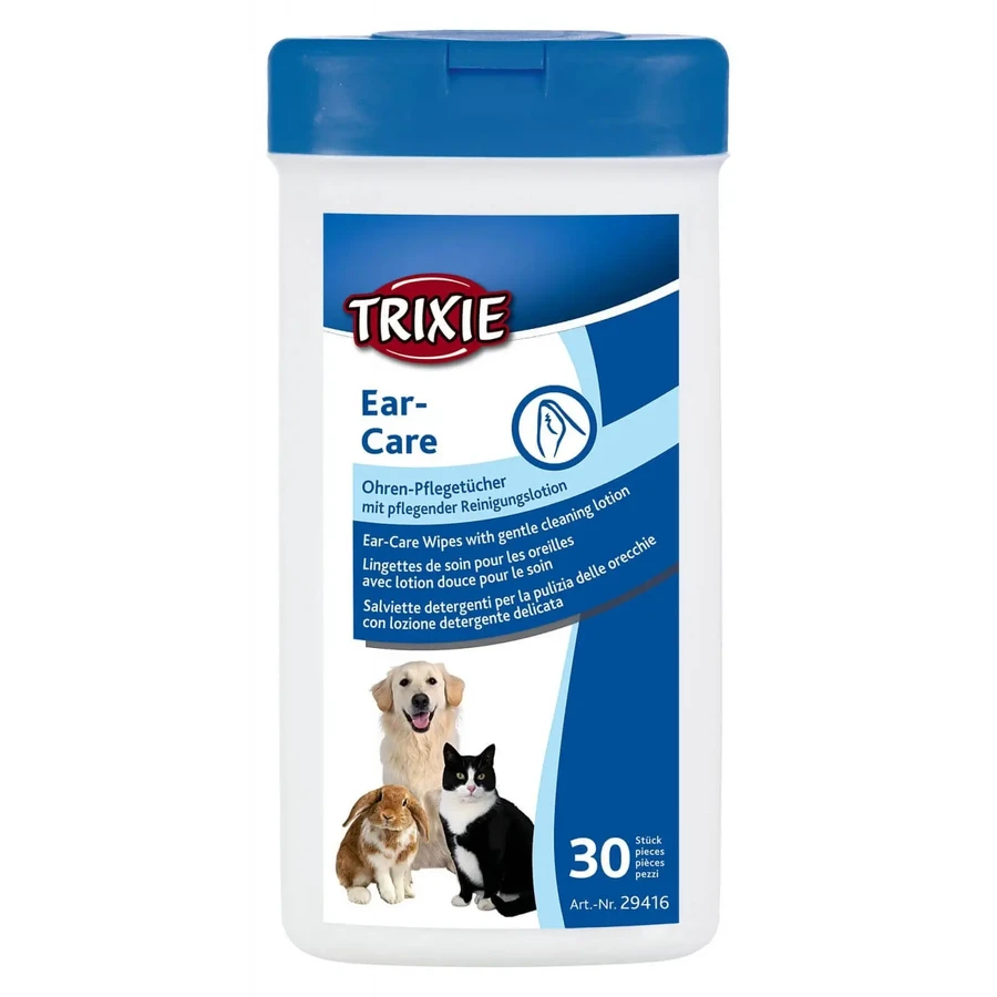 TRIXIE, гігієнічні серветки для вух для собак та котів, алое вера, коробка, 30шт: ціни та характеристики