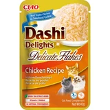 INABA Churu Dashi Delights Ніжні пластівці з куркою, пакетик вологого беззернового корму для котів, (топпінг), 40г
