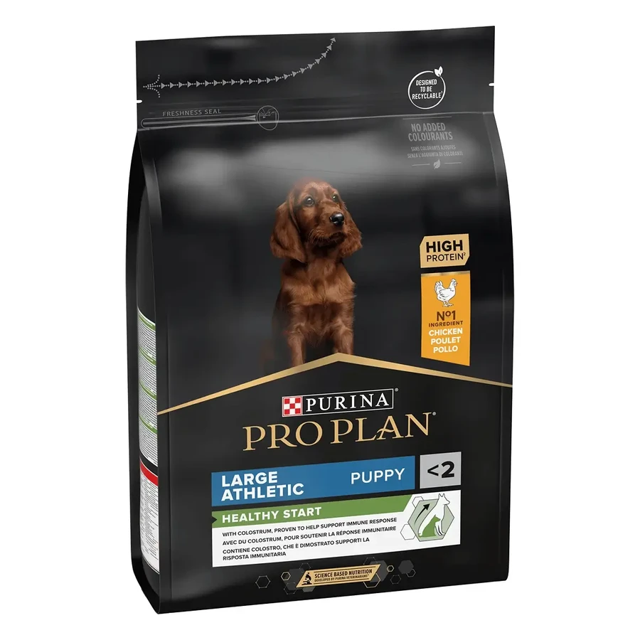 PURINA Pro Plan Athletic Puppy L, Chicken, сухой корм для собак младшего возраста, спортивного телосложения, 3 кг: цены и характеристики