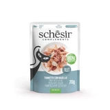 SCHESIR Complementary In Jelly, куряче філе та хек, вологий корм для котів у пакетиках, (в аспіді), 70г