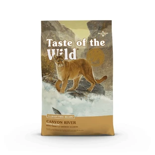 TASTE OF THE WILD Canyon River, форель и лосось, беззерновой сухой корм для кошек, 6,6 кг