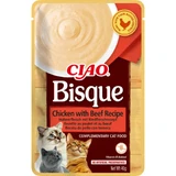 INABA Ciao Bisque з куркою та яловичиною, беззерновий корм для котів, пакетик, 40г
