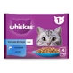 WHISKAS Selections Fish, лосось и тунец, саше влажный корм для кошек, (в аспираторе), мультипак, 85г х 4