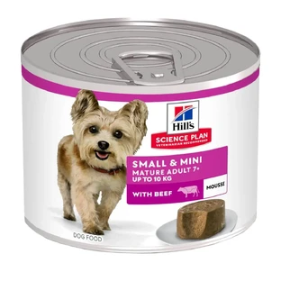 HILL'S Science Plan Small & Mini Mature, XS-S, курица, консервированный влажный корм для пожилых собак, (мусс), 200 г