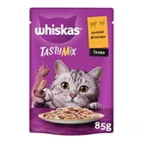 WHISKAS Tasty Mix Creamy Creations, мед и индейка, саше влажный корм для кошек, (в соусе), 85 г