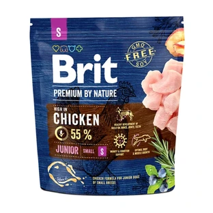 BRIT Premium By Nature Junior Small Breed, XS-S, Chicken, сухой корм для собак мелких пород, 1 кг