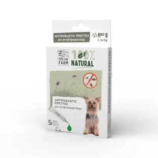 FRESH FARM, натуральна зовнішня дегельмінтизація для собак, XS-S, репелентна піпетка, 2мл х 5шт