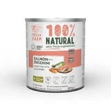 FRESH FARM Coarse XS-XL, Лосось и Кабачок, консервированный беззерновой влажный корм для собак, (паштет), 800г