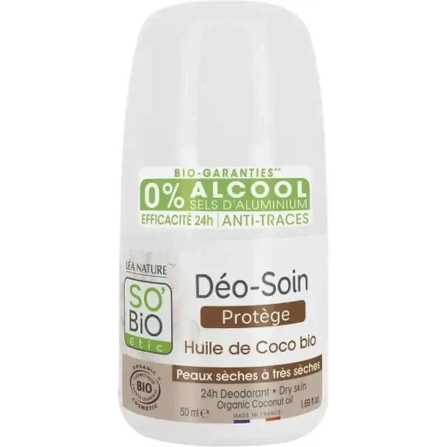 So'Bio Etic Protective Deodorant 24H Coconut Roll-On 50Ml: цены и характеристики