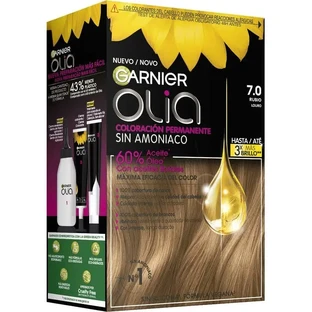 Garnier Olia Перманентное окрашивание без аммиака с приятным запахом и натуральными цветочными маслами - Блонд 7.0