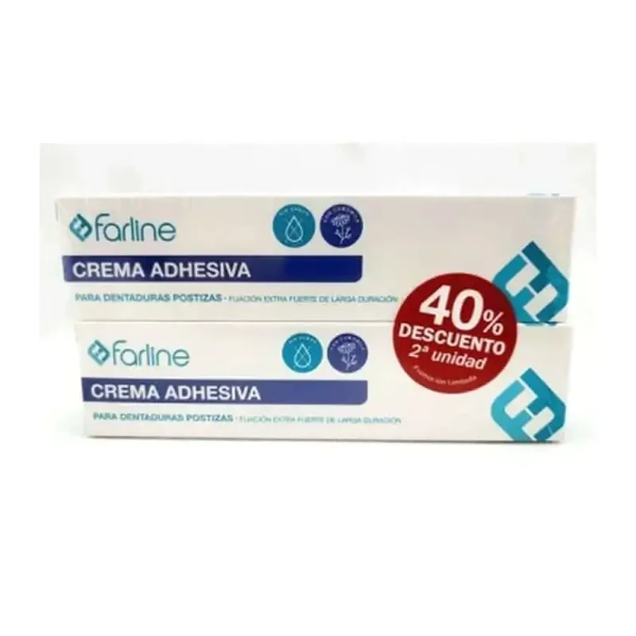 Клейкий крем Farline Extra Strong, 2 шт. x 40 г: цены и характеристики