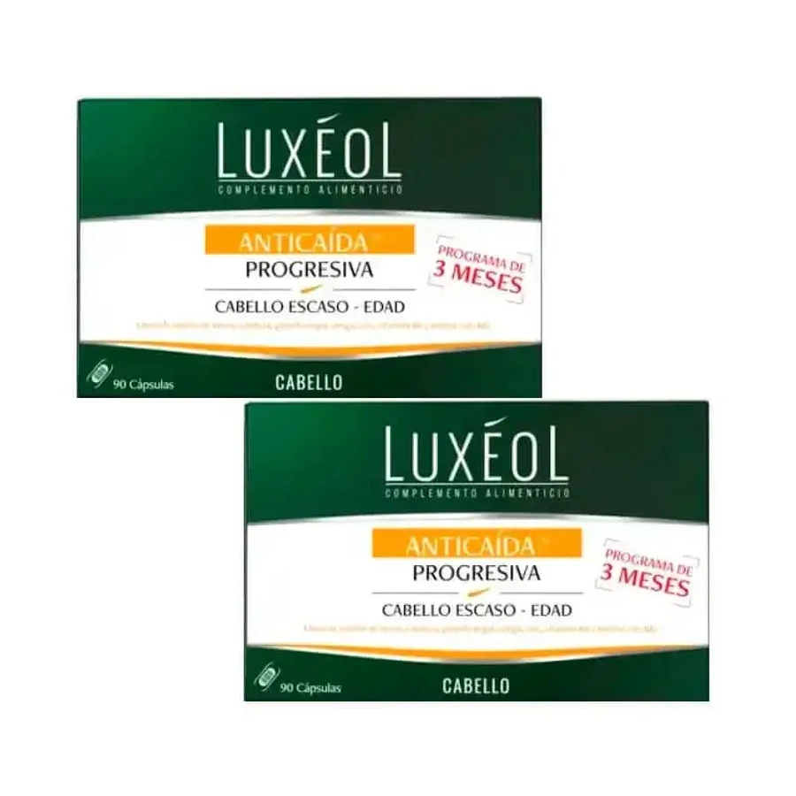 Luxeol Anticaida Progresiva, упаковка 2 x 90 таблеток: цены и характеристики