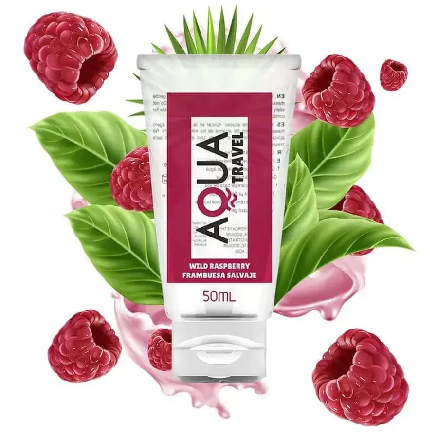 Лубрикант Aqua Travel на водной основе со вкусом дикой малины - 50 мл: цены и характеристики