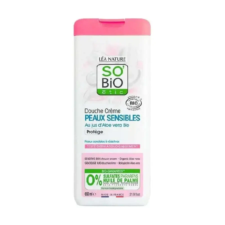 Гель для душа So'Bio Etic Sensitive Skin Aloe Shower Gel 650Ml: цены и характеристики