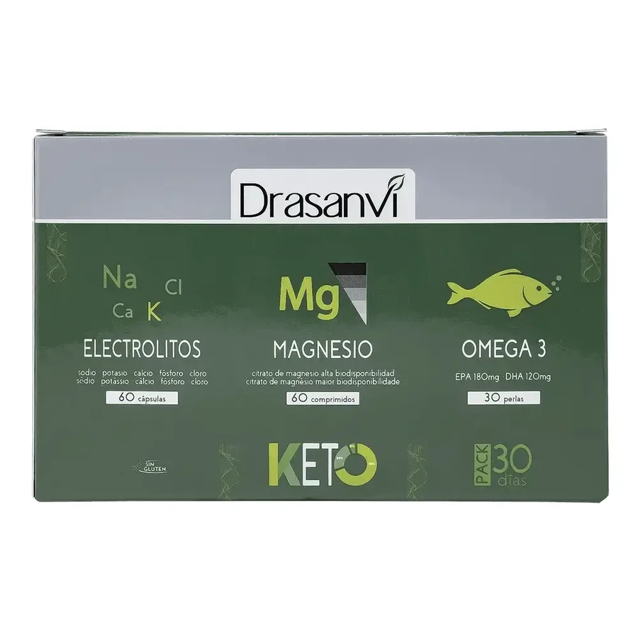Drasanvi Keto Pack Електроліти 60 капсул + Магній 60 таблеток + Омега 3, 30 перлин: ціни та характеристики