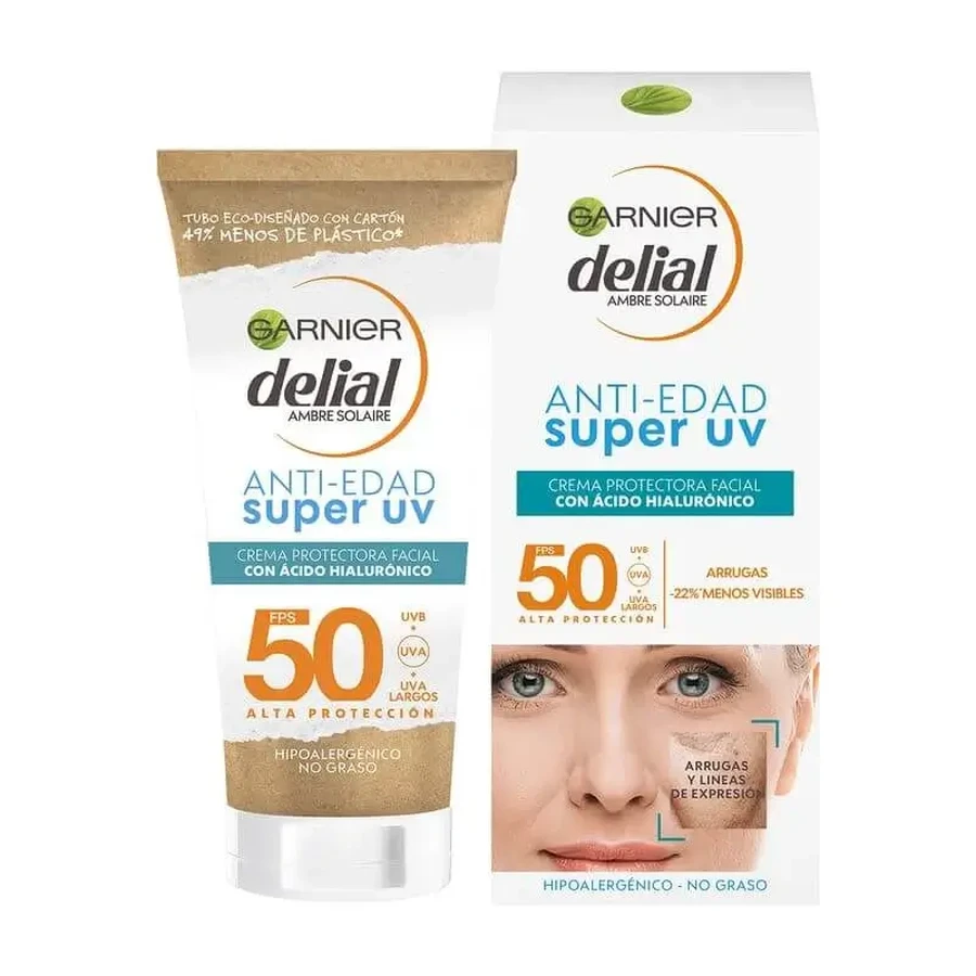 Garnier Delial Super Uv Fps50+ Daily Age Protection Cream With Hyaluronic Acid - 50Ml: цены и характеристики