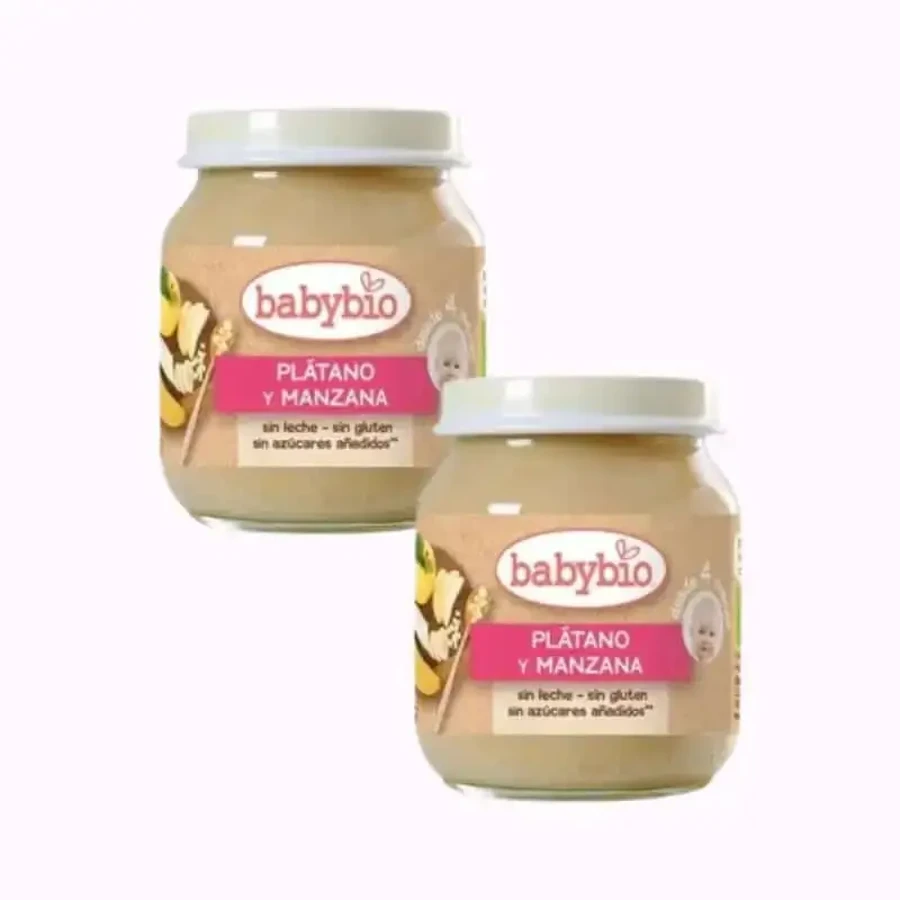 Babybio Яблуко-банан, упаковка 2 х 130 г: ціни та характеристики