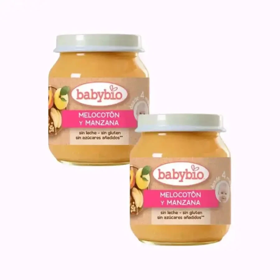 Babybio Персик-яблуко, упаковка 2 х 130 г: ціни та характеристики
