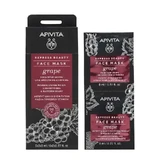 Apivita Express Beauty Виноградна маска для обличчя проти зморшок, 2х8 мл