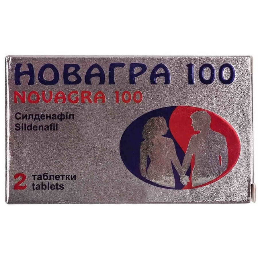 Новагра 100 табл. п/плен. оболочкой 100 мг №2: цены и характеристики