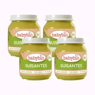 Горошок Babybio Babybio, упаковка 4 х 130 грамів