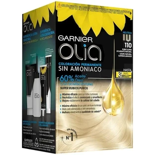 Garnier Olia Перманентное окрашивание без аммиака с натуральными цветочными маслами - суперосветление натурального блондина Olia 110