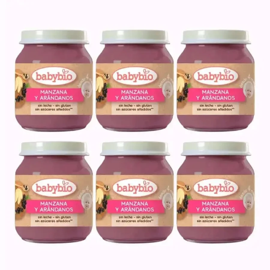 Babybio Яблоко-черника, упаковка 6 х черника, 130 г: цены и характеристики