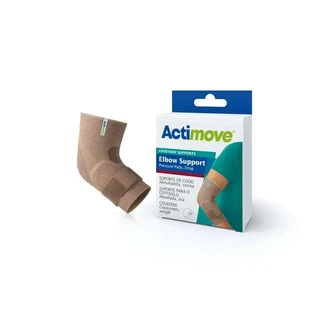 Эластичный локтевой брейс Actimove с подушечкой и бандажом, цвет бежевый, размер L