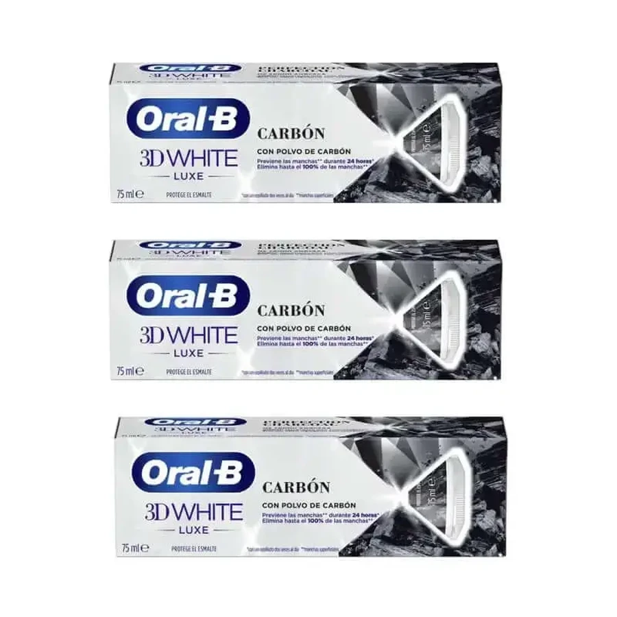 Зубная паста Oral-B с древесным углем, 3X75 мл: цены и характеристики