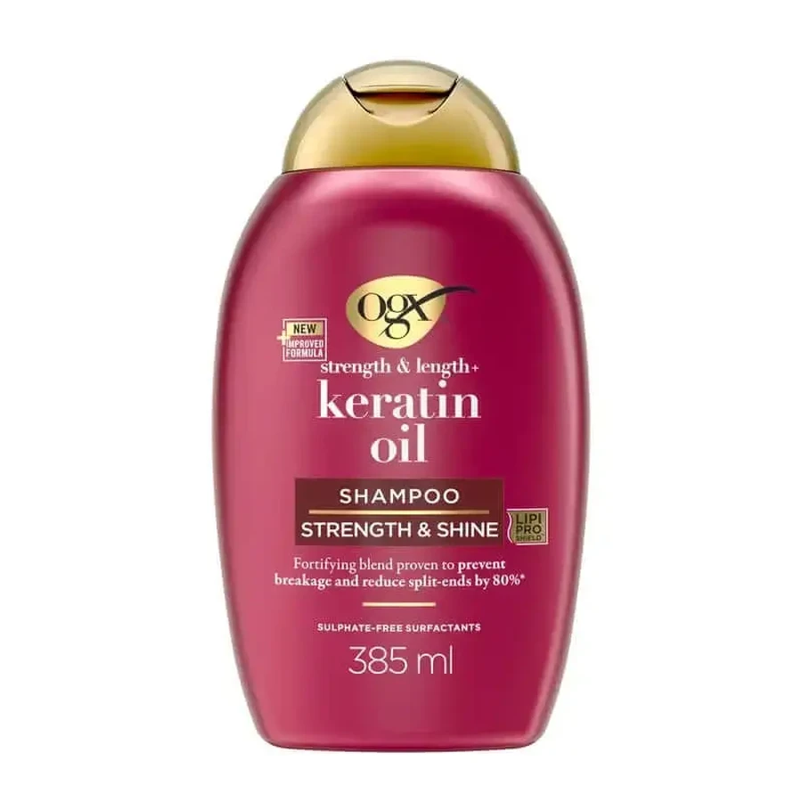 OGX Шампунь с кератиновым маслом для ломких волос, увлажнение и укрепление, 385 мл: цены и характеристики